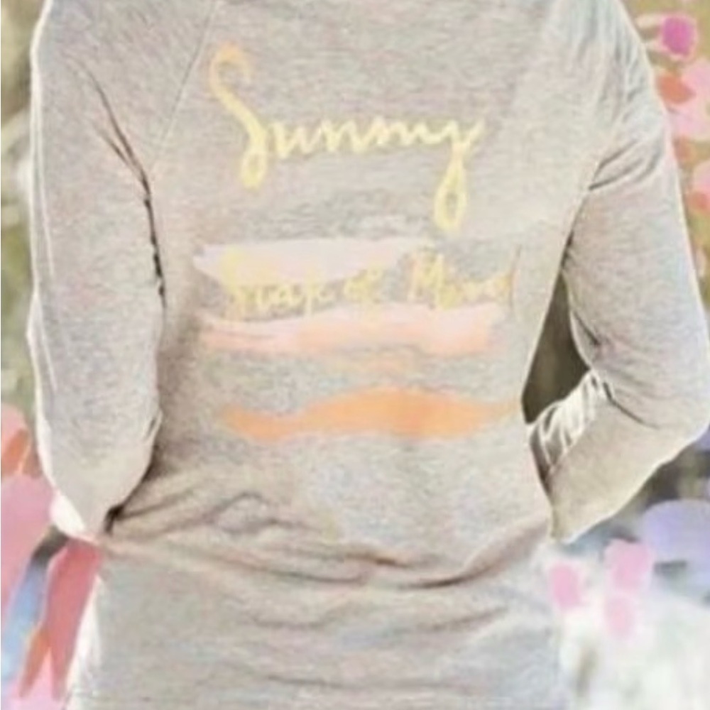 Lilly Pulitzer Sunny State of Mind Cream Quarter-Zip Pullover